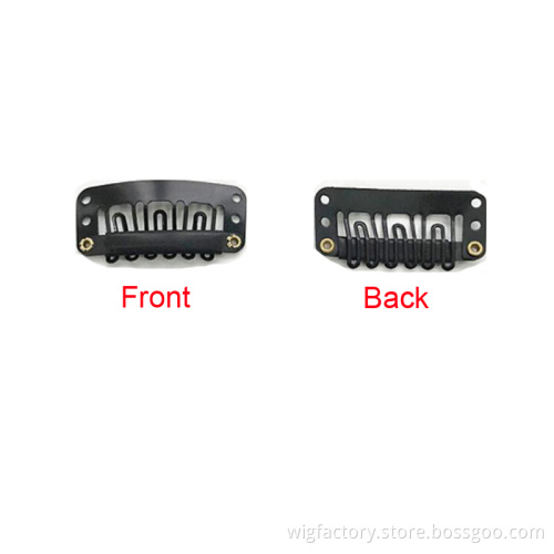 1000pcs/bag 2.8cm U shape wig metal clip, 6 teeth metal hair extensions tools hair clip, human hair clips for wigs